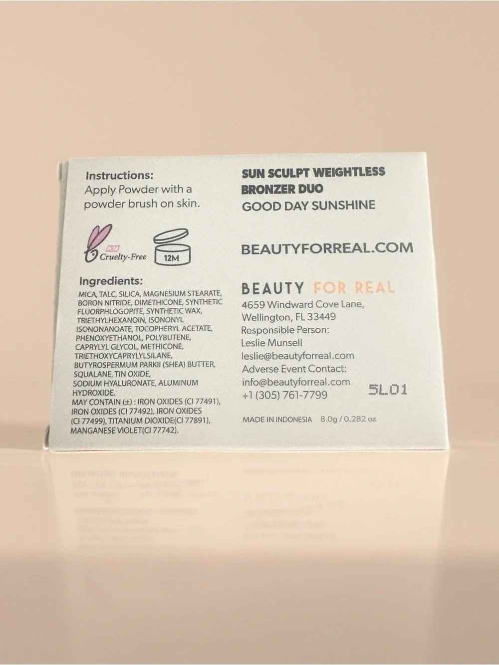 Beauty For Real Sun Sculpt Weightless Bronzer Duo - Peachy Bronze